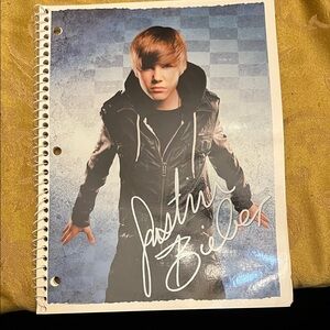 Justin Bieber spiral Notebook